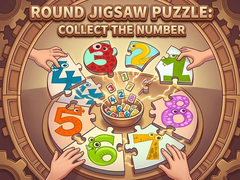 Laro Round jigsaw Puzzle - Collect the Number