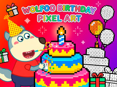 Laro Wolfoo Birthday Pixel Art